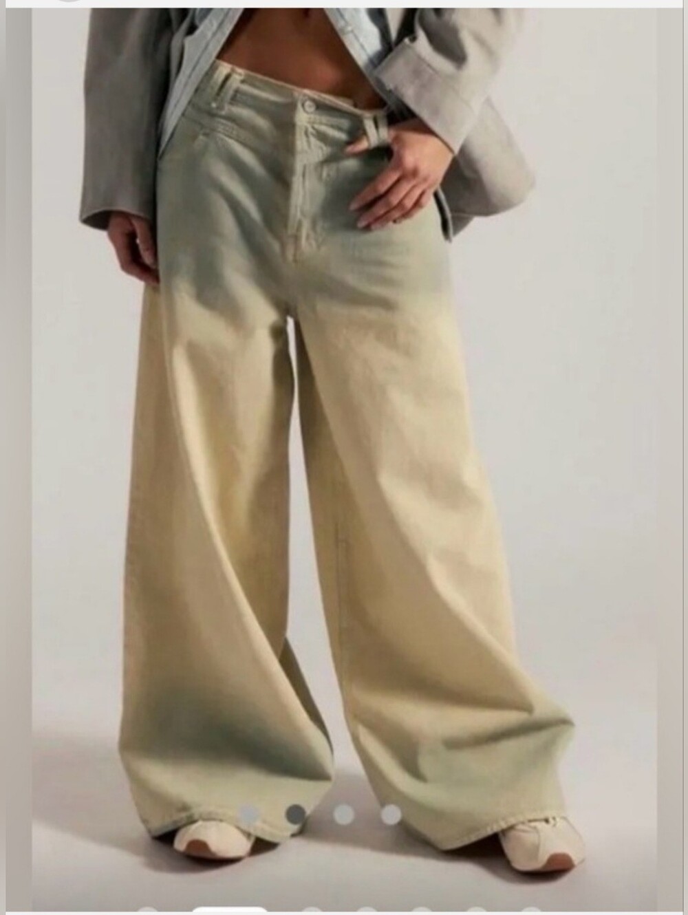 NWOT We The Free Give & Take Baggy Wide Leg Jeans Sample